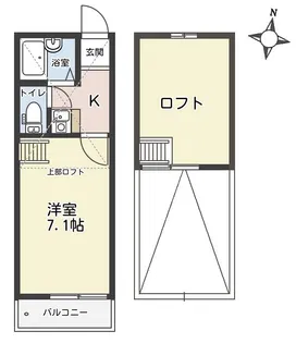 ラシェール神明【2階】の間取り