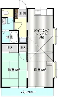 メゾン美原【2階】の間取り