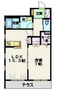 パークヒル千歳台【1階】の間取り