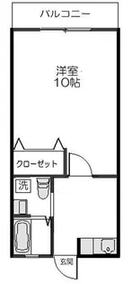 スプリングパルババ【4階】の間取り