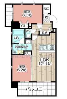 THE SQUARE・Urban Residence【2階】の間取り