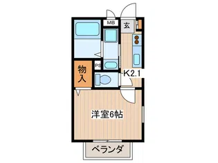 フォレスタ-ナ【2階】の間取り
