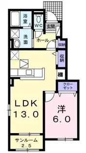 エルマーナ【1階】の間取り