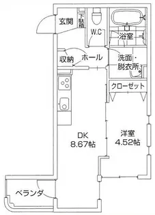 あさひレジデンス表町【1階】の間取り