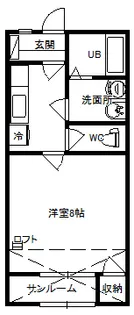 グリーンヴィラE【1階】の間取り
