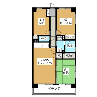 元今泉レジデンス【2階】の間取り