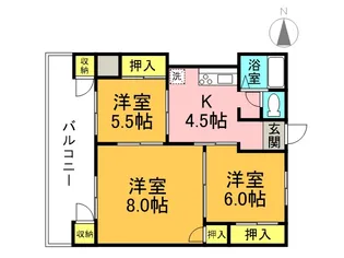 図景ヒルズ【5階】の間取り