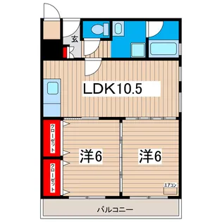 富士ビル【4階】の間取り