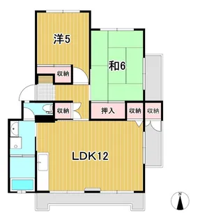 多賀ハイツA【3階】の間取り