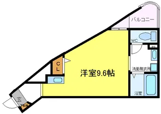 エントレ流町【3階】の間取り