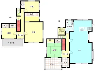 岡山県岡山市中区さい【一戸建】の間取り