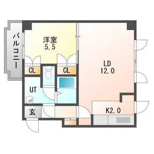 プラザ中島公園【2階】の間取り