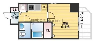 プレサンス松屋町グレース【8階】の間取り