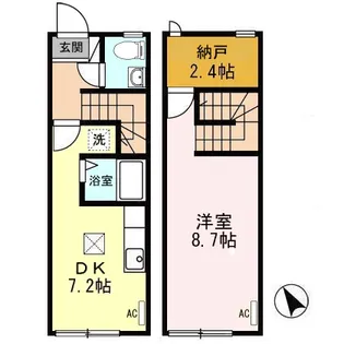 Y’sAP厨川の間取り