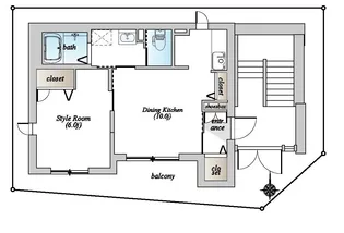 仁志町アドレス【1階】の間取り