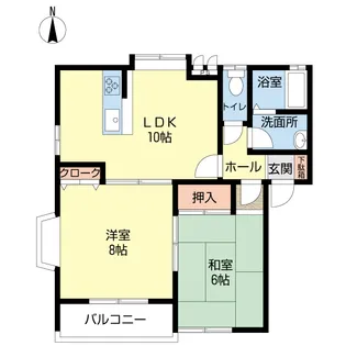 カーサ中山B【2階】の間取り
