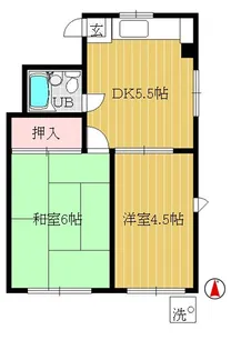 田島ハイツ【1階】の間取り