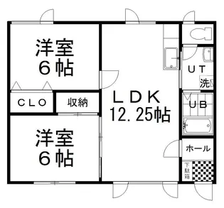 ハイツレインボー【1階】の間取り