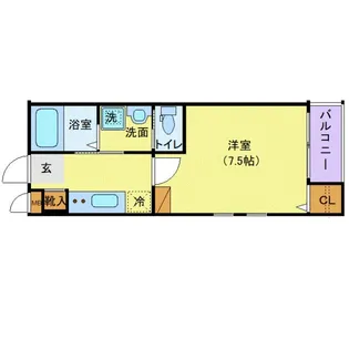 アリュール薬師堂駅前【3階】の間取り