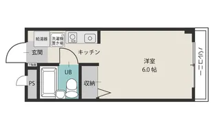 1Rの間取り画像