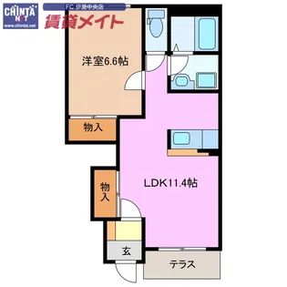 メゾン・ソレイユ【1階】の間取り