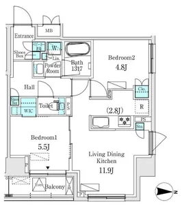 東京都墨田区緑3【マンション】の間取り