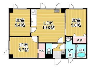 CREST COURT【2階】の間取り