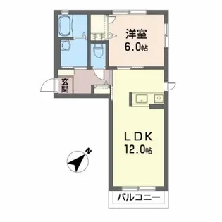 サウスベルク【1階】の間取り