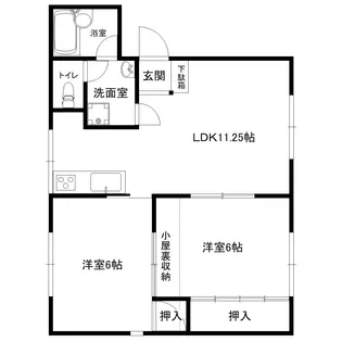 グレース櫛原【2階】の間取り