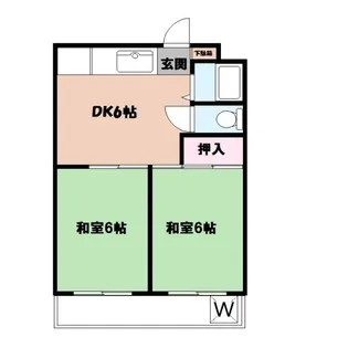 グリーンハウス【2階】の間取り
