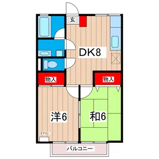 ブライトハイツ【1階】の間取り
