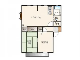 アムールラメゾン パートII A棟【2階】の間取り