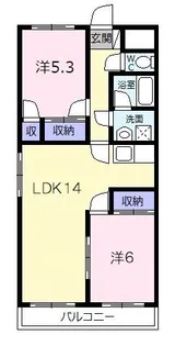 ファミリータウンむらた【3階】の間取り