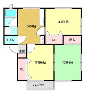 サン・アルルB【1階】の間取り