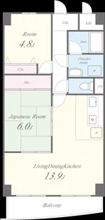 ホルティ上野芝【2階】の間取り