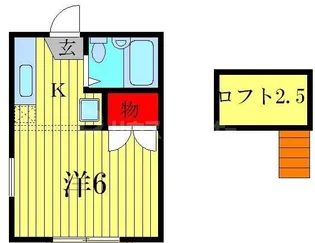 コーポタイムフェア【2階】の間取り