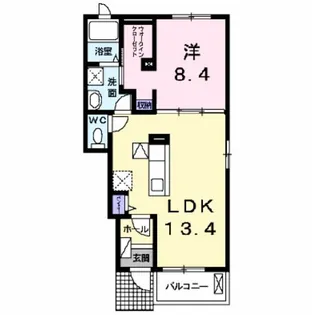 A.S.T サニーA【1階】の間取り