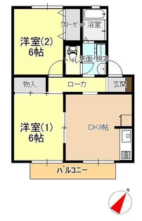メゾンクレール C棟【2階】の間取り