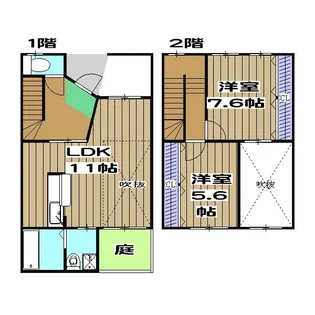 京都府京都市右京区梅津上田町【一戸建】の間取り
