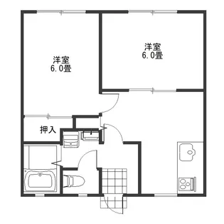 サンライフN錦 B棟【1階】の間取り
