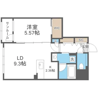 LiveCasa豊平【4階】の間取り