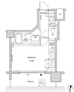 ザ・パークハビオ代々木【4階】の間取り