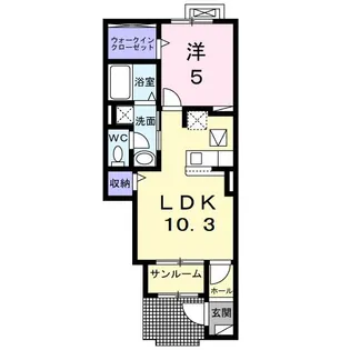 プロムナード【1階】の間取り