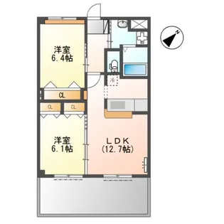ソルグラシア【1階】の間取り