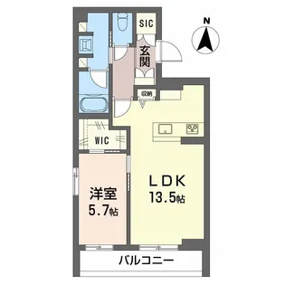 Forena上杉6丁目【3階】の間取り