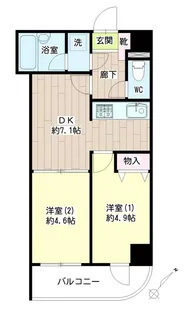 ライオンズプラザ鶴見中央【10階】の間取り