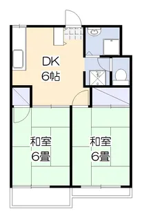 クレセント山下A【2階】の間取り