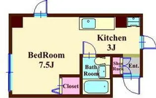 ヴェルドゥーラ祖師谷【4階】の間取り