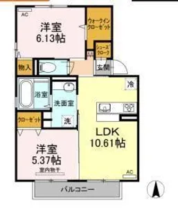 セジュールM I【1階】の間取り