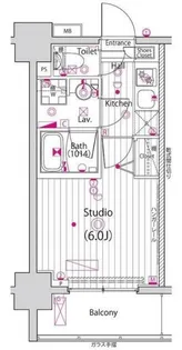 ガーラ・プレシャス高輪台【11階】の間取り